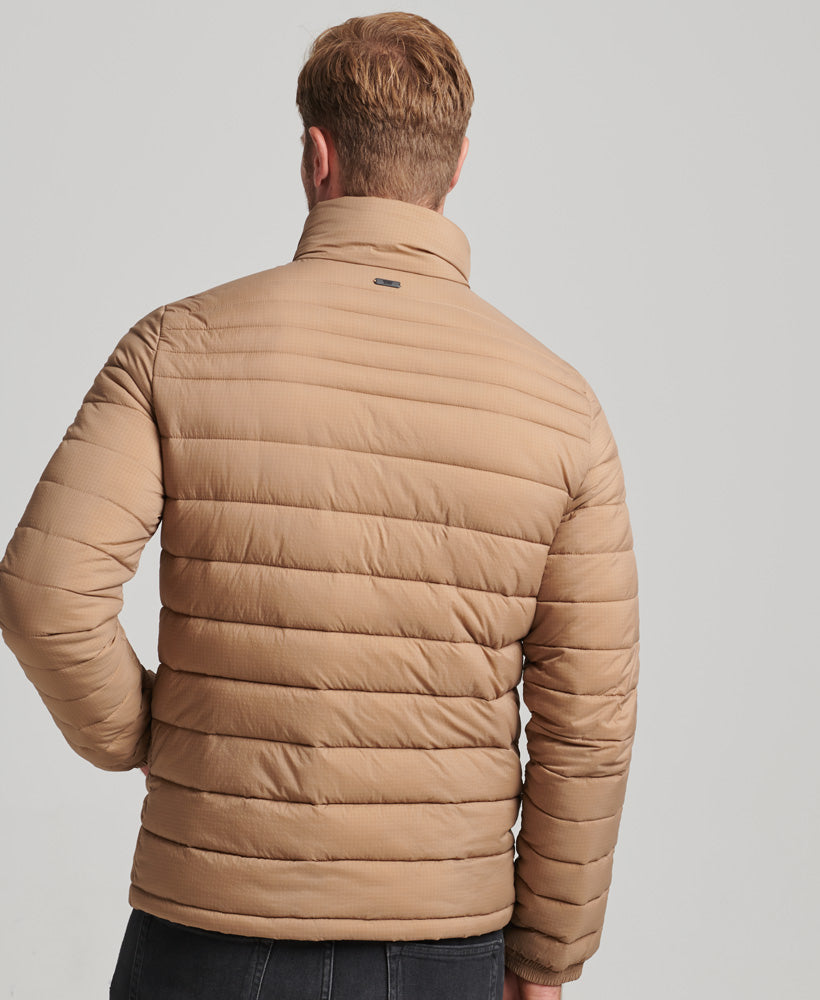 SUPERDRY Studios Padded Jacket Woodsmoke Woodsmoke model front view