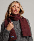 SUPERDRY Vintage Radar 2.0 Scarf Port Port front view