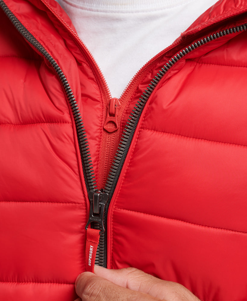 Classic Fuji Puffer Jacket High Risk Red zip