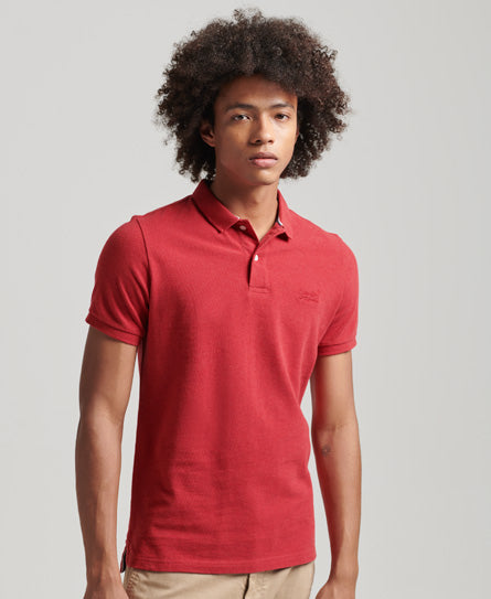 Classic Pique Polo Hike Red Marl