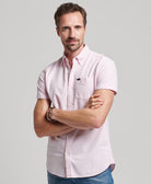 SUPERDRY Vintage Oxford S/S Shirt City Pink City Pink front view