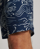 SUPERDRY Vintage Hawaiian Swimshort Horaizu Indigo Horaizu Indigo detail view