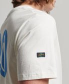 SUPERDRY Vintage Terrain Classic Tee Off White Off White back view