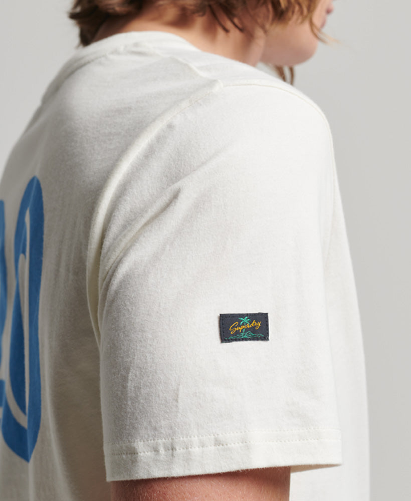 SUPERDRY Vintage Terrain Classic Tee Off White Off White back view