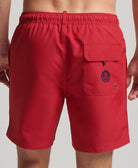 SUPERDRY Vintage Polo Swimshort Rouge Red Rouge Red model front view