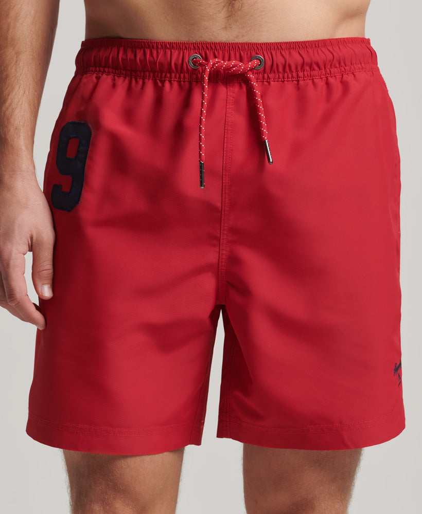 SUPERDRY Vintage Polo Swimshort Rouge Red Rouge Red front view
