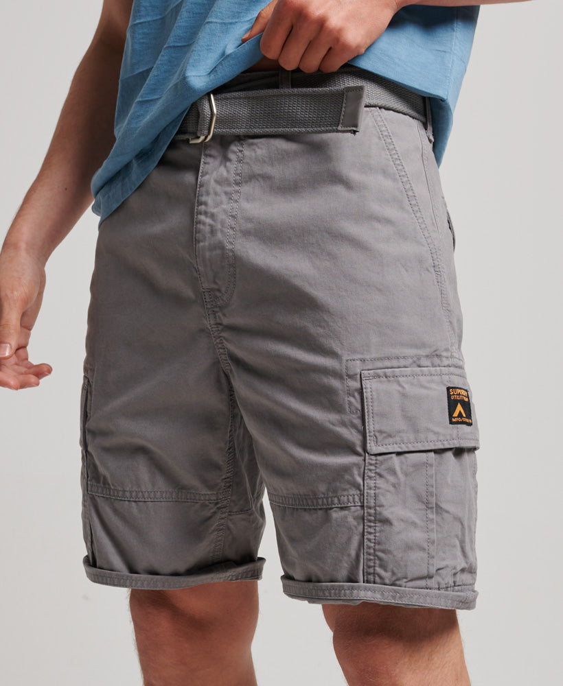 SUPERDRY Vintage Heavy Cargo Short Naval Grey Naval Grey front view