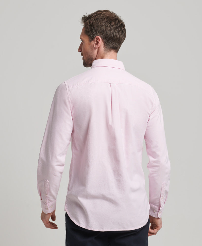 Vintage Washed Oxford Shirt City Pink back