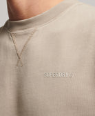 SUPERDRY Code Essential Overdyed Crew Stone Dark Grey Stone Dark Grey detail view