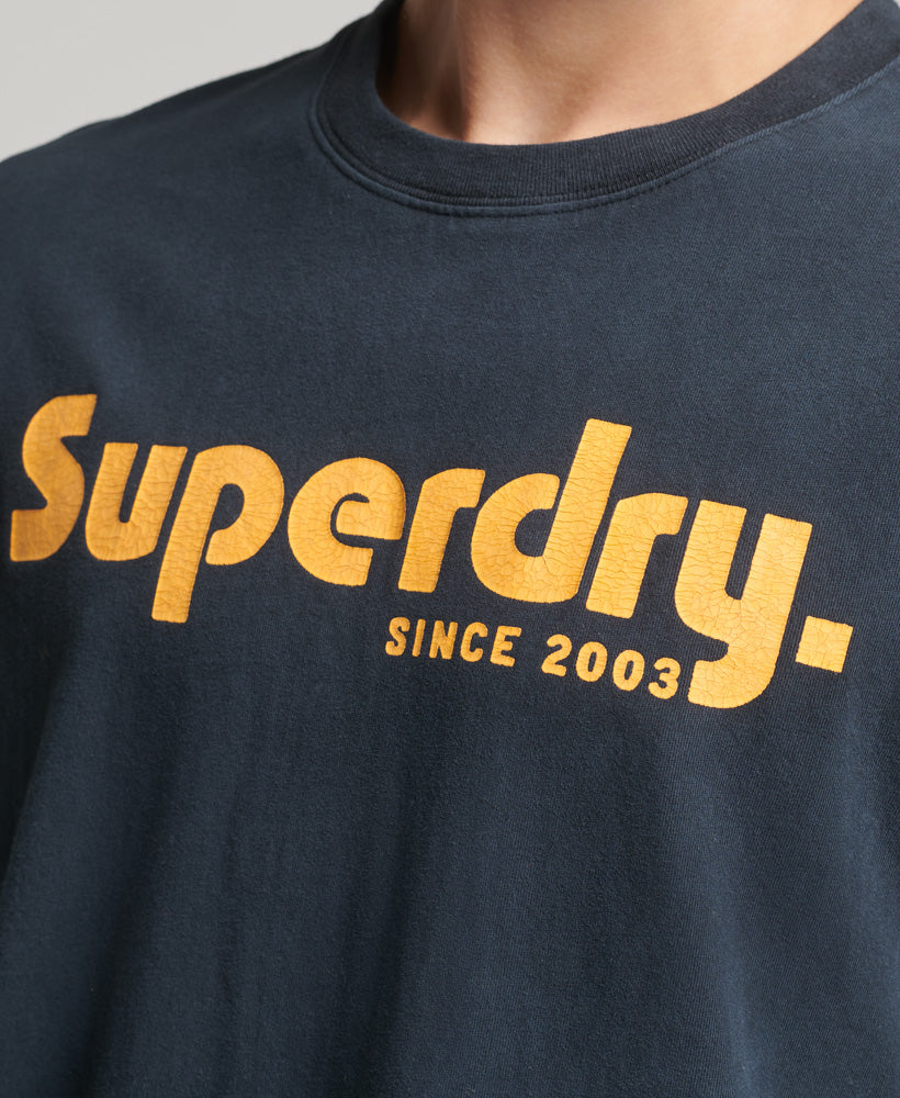 SUPERDRY Vintage Terrain Classic Tee Black Black detail view
