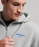 Men's Code Core Sport Zip Hood-Front Logo View
